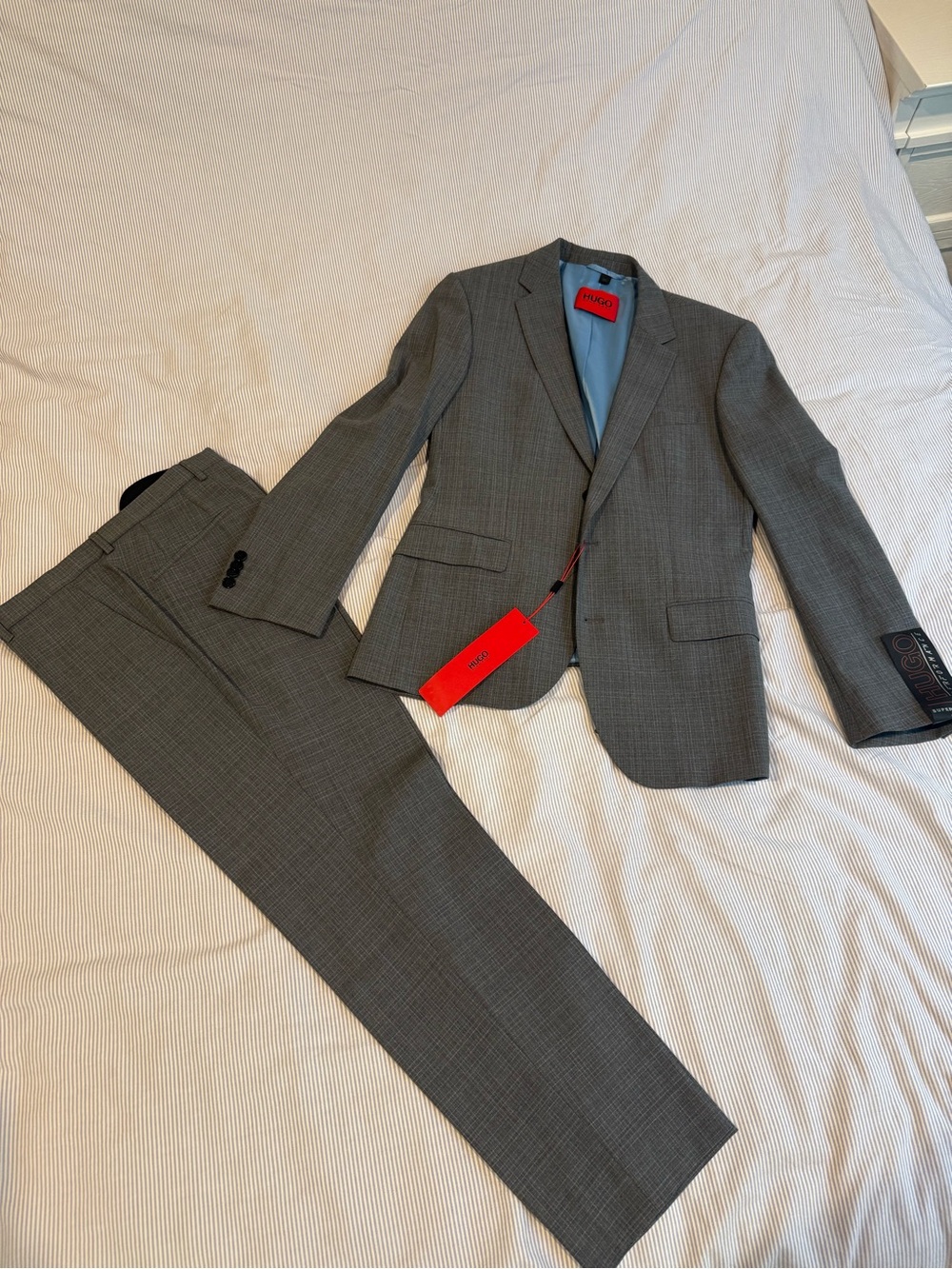 Hugo Boss Charcoal Glen Plaid Suit